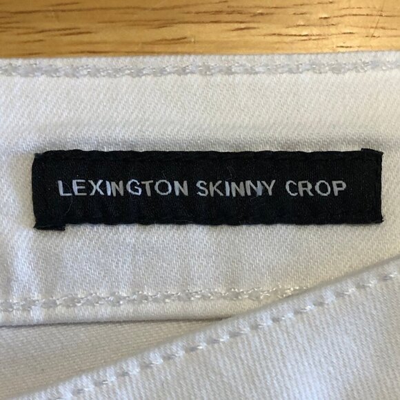 JONES NEW YORK White Lexington Skinny Cropped Jeans Coastal Beach Women's Size 8 - Picture 10 of 15
